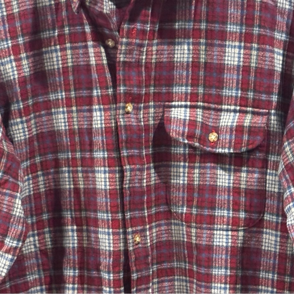 Vintage Lobo by Pendleton Wool Mens Button Down Plaid Long sleeve Size XL - Picture 6 of 8